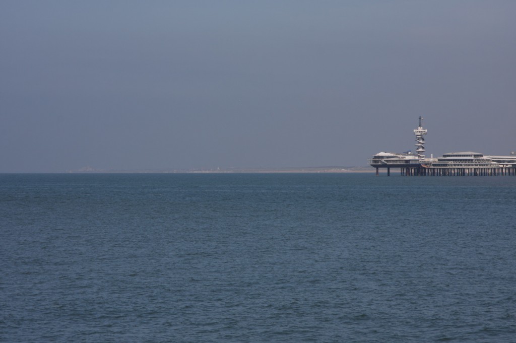 Noordwijk and Katwijk in distance
