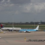 Landing KLM plane landing