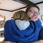 Sister Gerben & his sister hug
